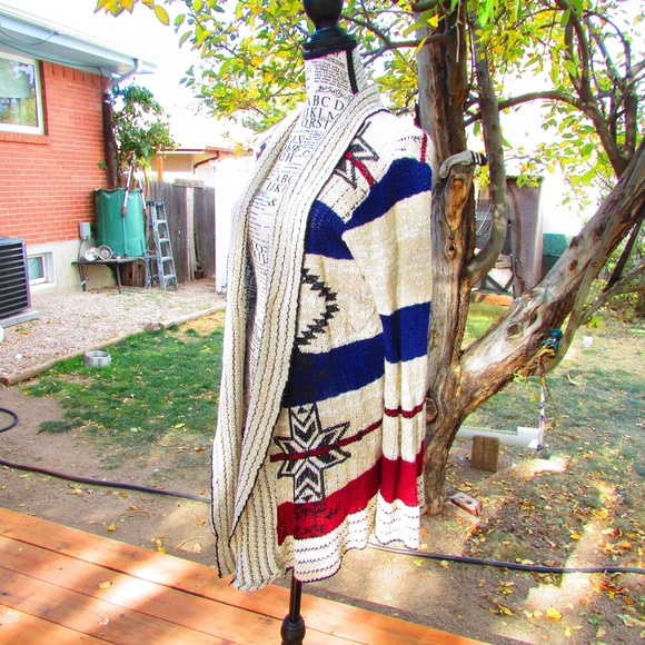 Say What? Black and Cream Knit Cardigan - Picture 3 of 5